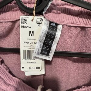 Adidas Women's Pink/Purple Sweatpants M (Large fit)